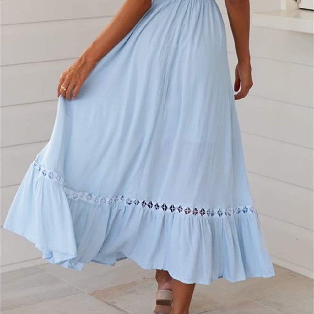 Blue Maternity/Summer Dress - Picture 9 of 10